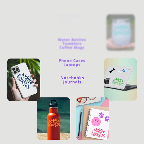 Aloha Beaches Vinyl Decal - Car Window, Laptop, Water Bottle, Tumblers, Notebook - Video 1 of 1