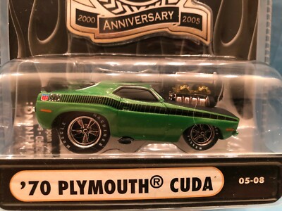 70 PLYMOUTH CUDA GREEN MUSCLE MACHINES 1/64 