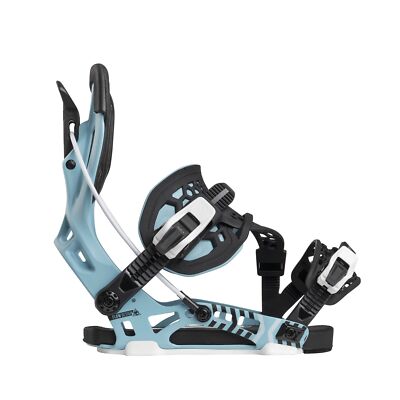 Nidecker Flow NX2 Hybrid Men's Rear Entry Snowboard Bindings, Cyan