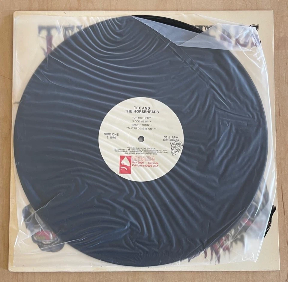 TEX AND THE HORSEHEADS 1984 Self-Titled Vinyl LP Enigma 1st Press Cowpunk L.A. - Image 4 of 4