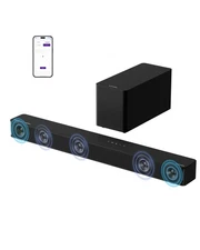 5.1CH Surround Sound Bar with Subwoofer, Dolby Atmos, VoiceMX, BassMX, APP, 3...