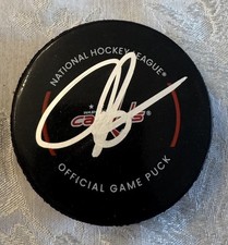 John Carlson Autographed Signed Washington Capitals NHL Game Puck Beckett COA
