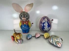 Vintage Tin Litho Easter Toys Japan Mattel Mixed Lot NR!