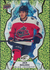 2021-22 Upper Deck Ice #72 Jack Roslovic Green