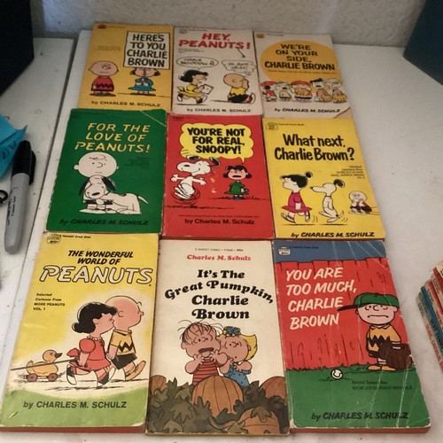 Lot 30 Peanuts Snoopy Charlie Brown Vintage Charles M. Schulz Fawcett Books - Picture 5 of 7