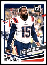 Ezekiel Elliott 2023 Donruss #201 Patriots NFL READ FREE SHIPPING AutographDen
