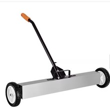 TUFFIOM 36-Inch Rolling Magnetic Pick-Up Sweeper | 55-LBS Capacity, Quick 