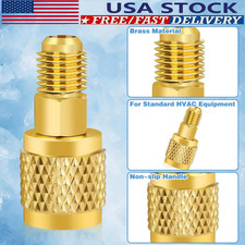 NEW HVAC R32 Reverse Thread 1/4”Female 1/4” Male Adapter For A2L R454B/R32 Tanks