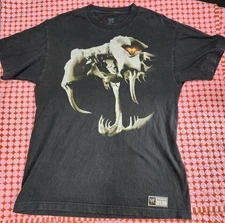 WWE Authentic Wear Randy Orton RKO Black Skull Tshirt - Large 2011 Wrestling 