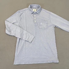 Johnnie-O Hanging Out Polo Shirt Long Sleeve Blue Coastal SM M LG XL 2XL NWOT |