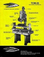 Peterson Tcm25 Seat And Guide Machine Flier Peterson Tcm25 Seat And Guide Machine Flier