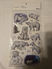 Recollections POLAR BEARS Scrapbooking Stickers