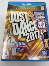 Just Dance 2017: Gold Edition Nintendo Wii U 2016 Complete Tested Working
