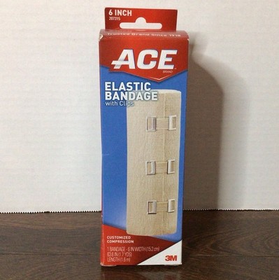 ACE Elastic Bandage with Clips: 6 in. width (Beige) 63.3  Customized Compression