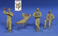 Miniart 1/35 Modellbau Actionfigur MilitÄR Usmc Tank Crew At Rest Kit Auto