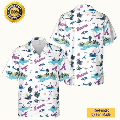 (Best Price) Braves Hawaiian Shirt Giveaway - All Size