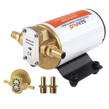24V Self Priming Impeller Gear Pump - 3.2 GPM Oil Change Diesel Fuel Transfer Pu