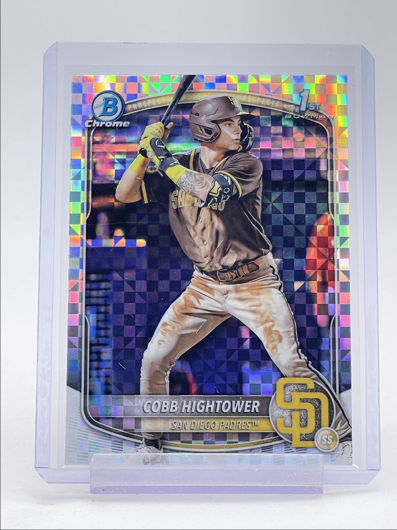 COBB HIGHTOWER 2025 BOWMAN CHROME 1ST X-FRACTOR PADRES Q0043