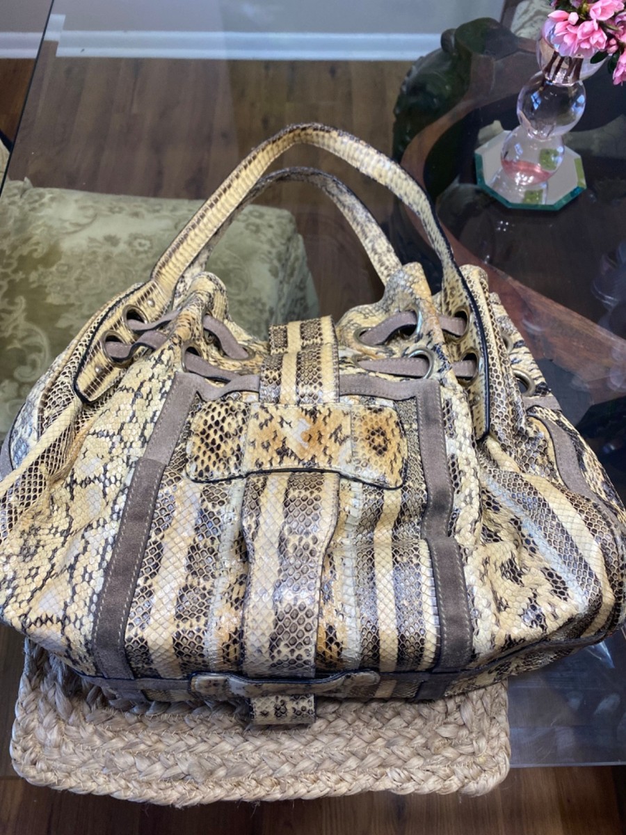 JIMMY CHOO ヘビ柄ケース Authentic Jimmy Choo Snake Skin Handbag | eBay