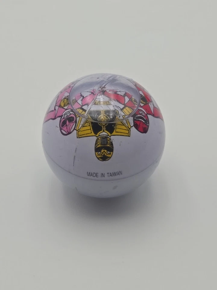 Pelota hinchable Mighty Morphin Power Rangers 1995 de colección - Rangers rojo rosa amarillo Foto 2 de 2