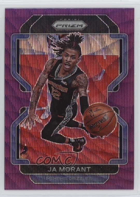 2021-22 Panini Prizm Purple Wave Prizm Ja Morant #194 12xq