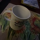 Coffee Tea Mug Good Morning Gorgeous White Floral Fringe Studio Lk — photo 1