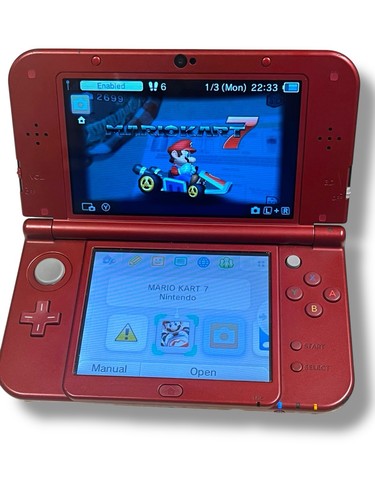 New 3DS XL Metallic Red Console Tested Works