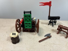 Lego Black Knight Classic Castle Minifigure Cart Accessories Medieval Market