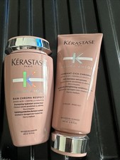 Image of Kerastase Chroma Absolu Bain Chroma Respect Shampoo And Conditioner Brand New