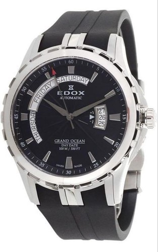 Edox 83006 Grand Ocean Uhr Edelstahl Kautschuk 45mm verpackt mit Garantiekarte - Bild 2 von 4