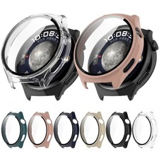 Smartwatch Tempered Glass Protectors Cover Case Bumper Shells Skin For Watch 4