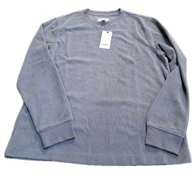 NEW Goodfellow & Co. Men's Long Sleeve Gravel Gray Waffle Top Size