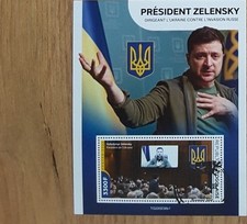 Togo. 2022. PRESIDENT ZELENSKY. 3300F. Briefmarken zur Unterstützung de