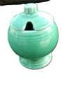 Vintage Fiesta *Light Green* Mustard Jar & Lid *Nice!*