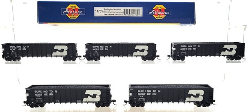 Góndola de carbón Athearn 11735 N Burlington Northern 50' Thrall High Side [paquete de 3] | Condition: Used