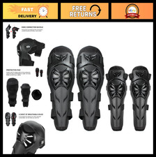 Adjustable Knee Elbow Pads - 4Pcs Protective Gear for Motorcycle Cycling Racin