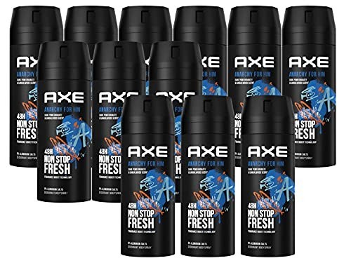 Axe Anarchy for Him Mens Deodorant Body Spray, 150ml PACK OF 12
