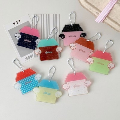 Keychain Campus Cards Holders Features Fashionable Small Photo Cards Organizers