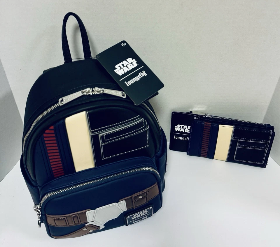 Mini Mochila y Cartera Disney Loungefly Star Wars Rebel Han Solo Nueva con Etiquetas Foto 2 de 4