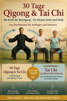 30 Tage Qigong & Tai Chi + Senioren Übungen – 2 Bücher Paket / PDF - Bild 1 von 4