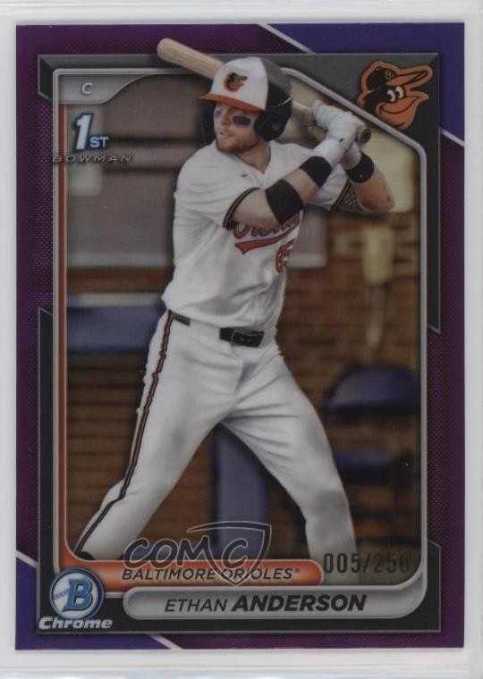 2024 Bowman Draft Chrome Purple Refractor 5/250 Ethan Anderson #BDC-79 1k9t