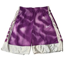 Nike Kids Dri-FIT Basketball Shorts Purple Loose Fit Boys Youth Small New