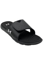Under Armour Women's Ignite Pro Slide Sandal Blakc/White
