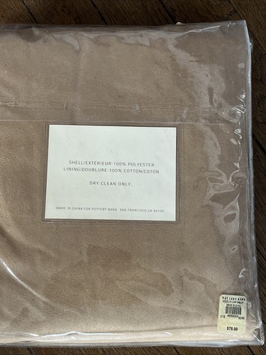 2 TWO pottery barn Everydaysuede Drape Beltloop Top 52x84 - Picture 4 of 6