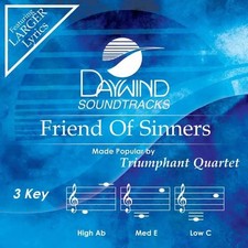 Friend Of Sinners Triumphant Quartet Accompaniment CD (READ DESCRIPTION) New CD