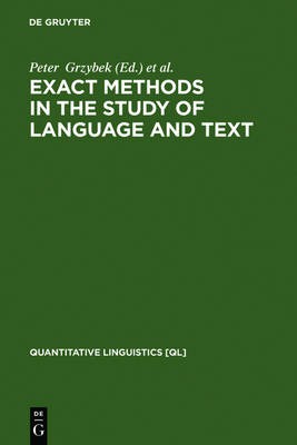 Exact Methods in the Study of Language and Text, ,