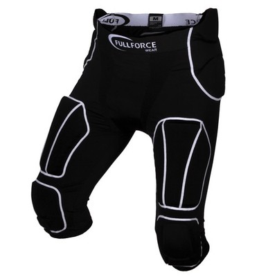 FF American Football Herren Hose 7 Pocket mit 7 eingenähten Pads - schwarz