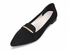 Women's Pointed Toe Loafers Flats Slip On Casual Office Walking Shoes