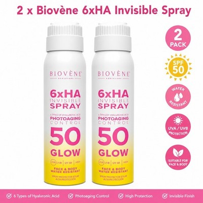 2 x Biovene INVISIBLE SPF50 Photoaging Control Spray je 100 ml