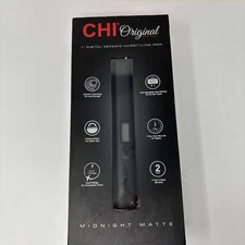 CHI Tourmaline Ceramic Flat Iron 1" –Midnight Matte